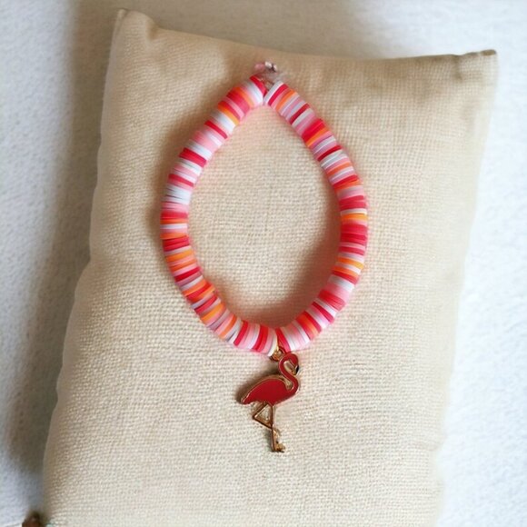 Flamingo Charm Bracelet - Picture 1 of 2